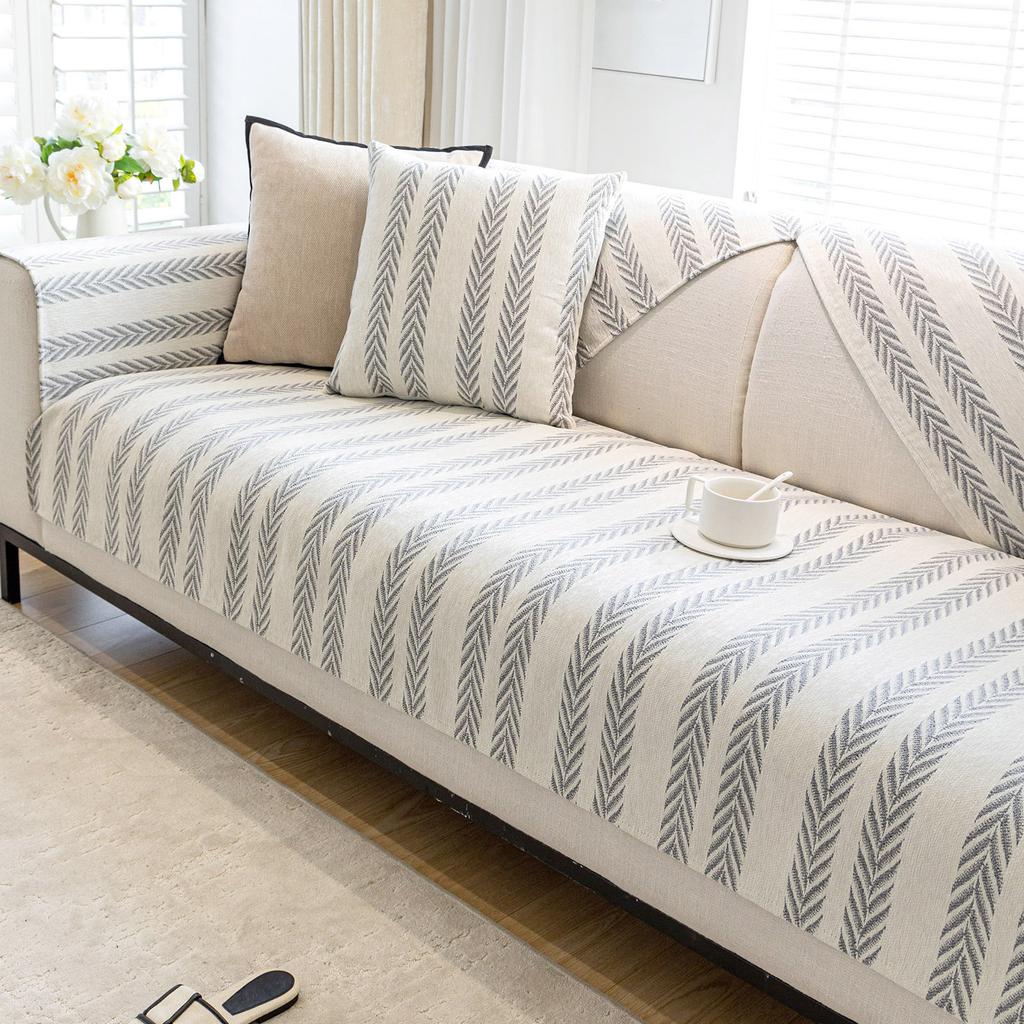 Modern Nordic Sofa Cushion Universal Fabric Non-Slip Leather Sofa Cover  New Sofa Seat Cushion Light Luxury