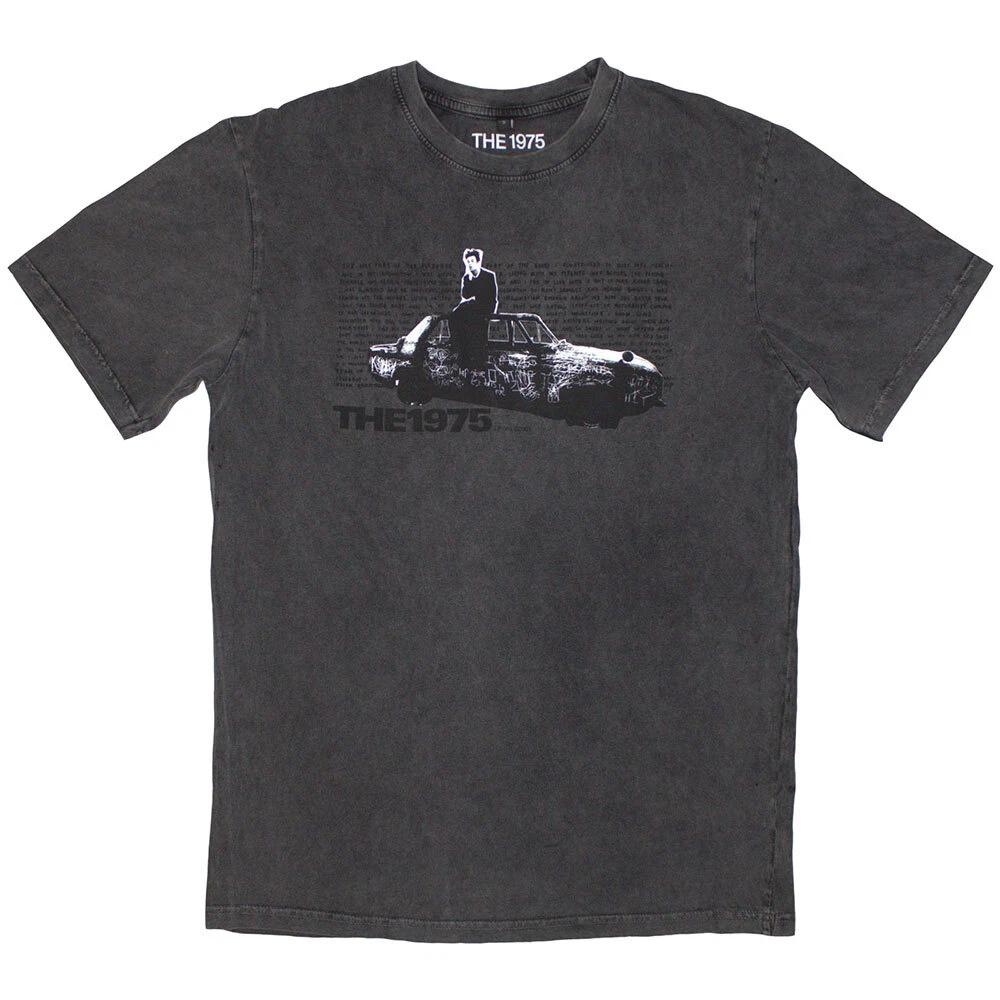 The 1975 Unisex Stone Wash T-Shirt: Car Photo (Large) 2XL
