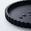 Modern Black Silicone Round Tray Coffee Table Centerpiece Minimalist Home Decor Organizer for Perfume Display Coffee Bar