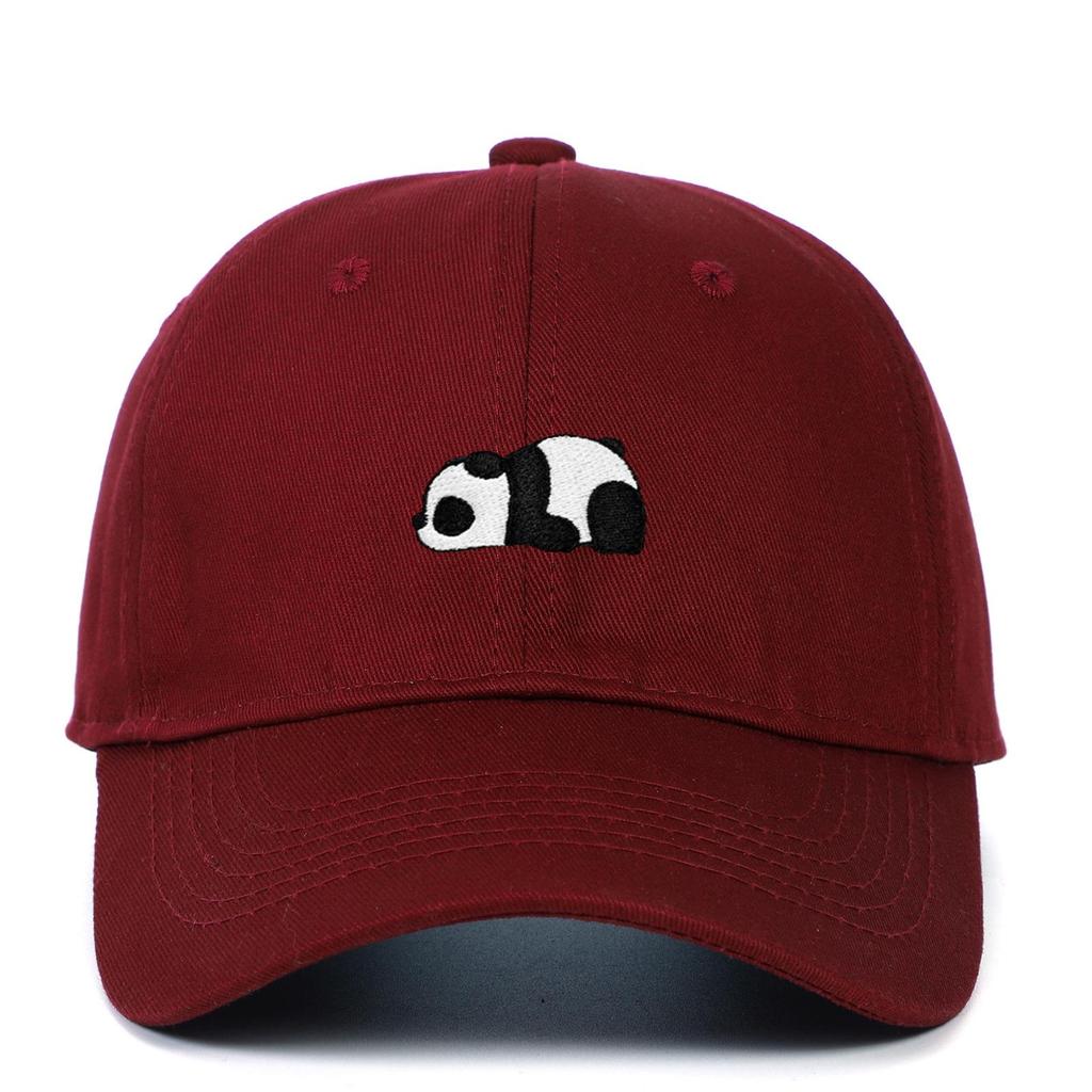 Panda Embroidery Soft Top Baseball Cap for Men and Women - Outdoor Sun Hat Hip Hop Style