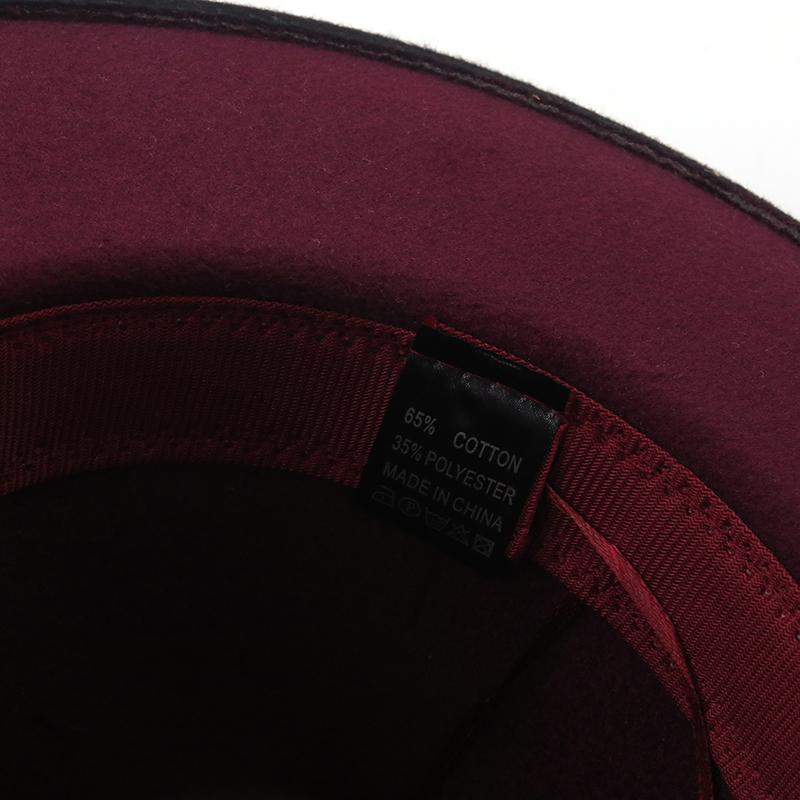 Simple Winter Autumn Imitation Woolen Women Men Ladies Fedoras Top Hat Jazz Caps European American Round Caps Bowler Hats