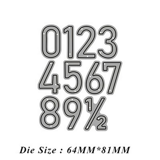 9-Style Metal Carbon Steel Letter & Number Knife Mold for DIY Cutting