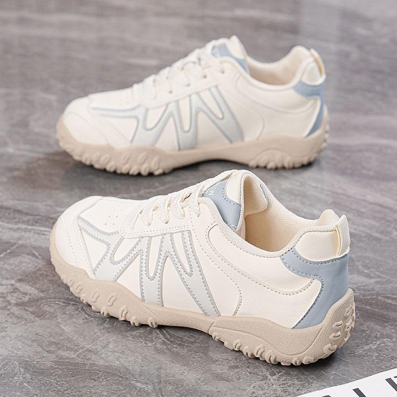 

Autumn new breathable mesh casual shoes non-slip outdoor hiking shoes round head sports shoes 35 синий
