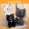 Cute Dark Pirate Cat Plush Toy Cozy Stuffed Animal Pillow For Relaxation And Sleep