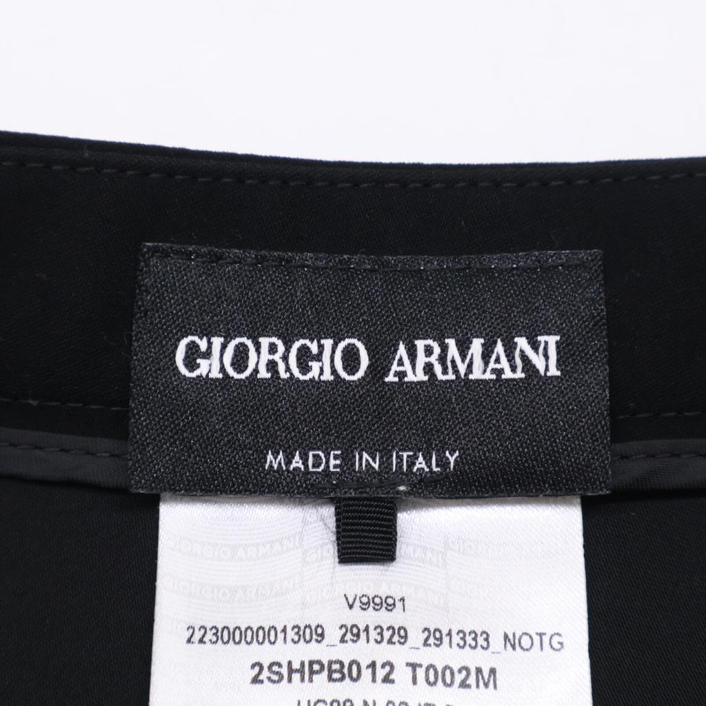 Giorgio Armani Black 21 Year 2SHPB012 T002M Balloon Short Pants Bottoms 40 blackUsed