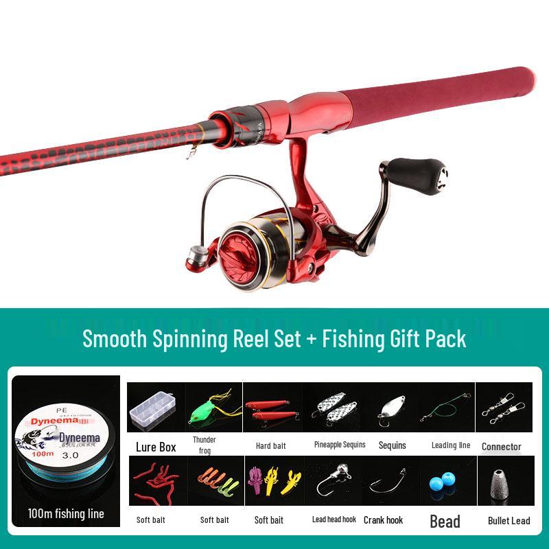 XH Lightweight Thunder Strong Heavy Black Bass Single Long-Cast Fishing Rod Set