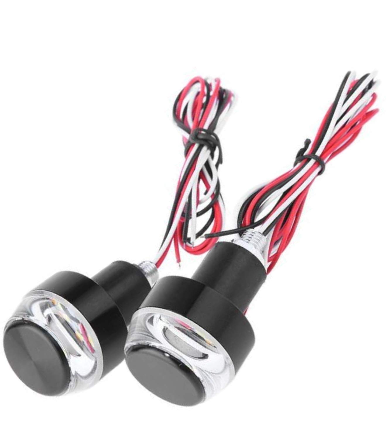 

Mallow Sam Bike Shining Handle Grip Bar End Turn Signal оранжевый