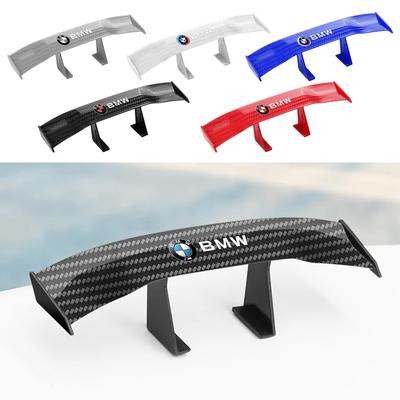 Car Mini Spoiler Tail Wing Carbon Fiber Look Tail Wings Model For E46 E90 E60 F30 F10 E39 E36 F20 G30 G20 E87 E92 E91 E30