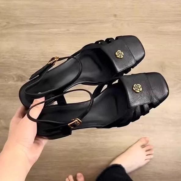 

Satin bag head half drag women 2025 new satin shoes bread slippers outer wear color matching lazy casual sandals light 35