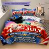 3pcs Independence Day Celebration Bedding Set, Includes One Quilt Cover and Two Pillowcases, Bedroom and Guest Room Decoration. T7231123