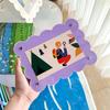 1PC Colored Photocard Holder Desk Decoration Wave Color Photo Frame 7-Inch Display Stand Nordic 23x17cm