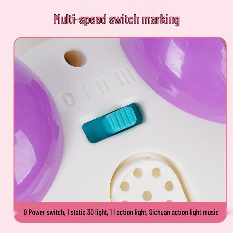 Unicorn Toy for Girls: Rechargeable Rotating Electric Light-Up with Music