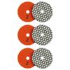 6PCS 80mm Diamonds Polishing Pads Polishing Discs For Marble Granites Stone With Strong Adhesive And No Burn Mark