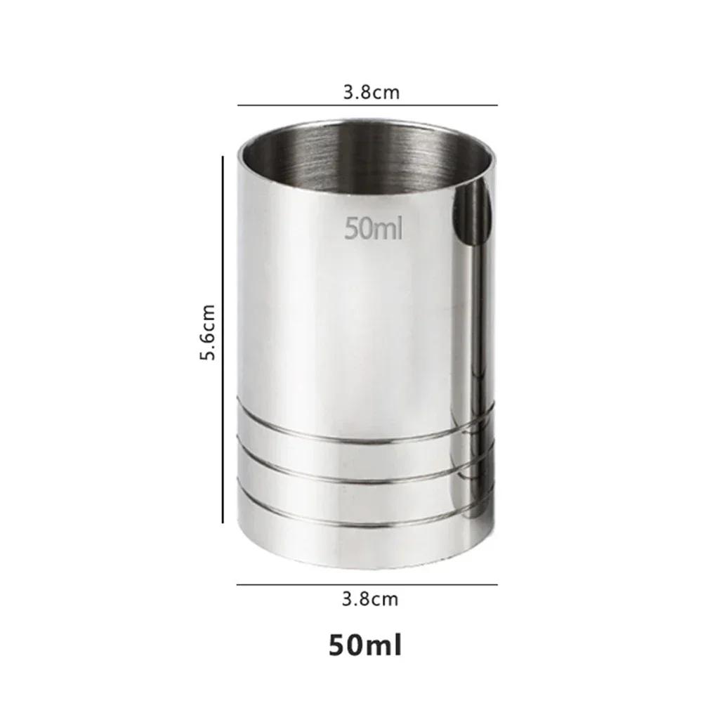 25ML/35ML/50ML Stainless Steel Measure Cup Cocktail Shaker Drink Barware Tools Cocktail Tools Bar Jigger Cup Accessories