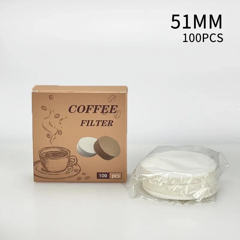 100 Stück Kaffeefilterpapier Espresso Papierfilter 51mm-58mm Sieb für Breville Siebträgermaschine Werkzeuge Pour-over Kaffee Werkzeuge
