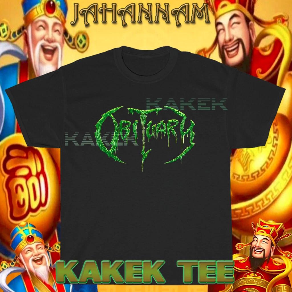 New Shirt OBITUARY Logo American T shirt Funny Size S to 5XL S