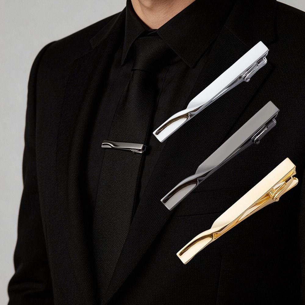 Metal Men's Tie Clip Classic Tie Clasp High Quality Tie Pin  for Wedding Ceremony
