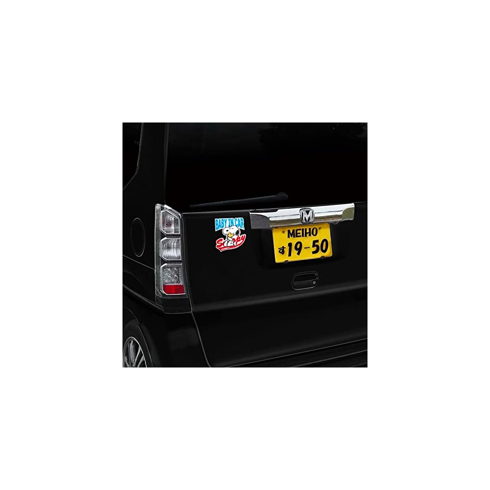Snoopy Woodstock Rubber Safety Sticker SN240