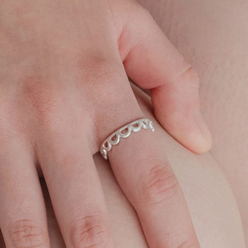 NUDOOR Lace arch ring