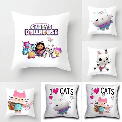 Funda de Almohada Gabbys Dollhouse Gabby Cats para Niños 45X45cm