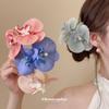 Smudge Fabric Flower Pearl Hairpin Versatile Duck Bill Clip Sweet Niche Temperament Hair Accessories Wholesale