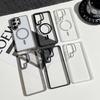 Luxury Cystal Clear Magnetic Phone Case For Samsung S26 S25 S24 Plus Ultra For Magsafe Wireless Charging Shockproof Back Cover