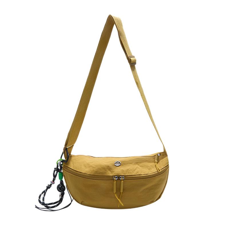 Crossbody bag women's bag nylon shoulder bag girl versatile casual bag sports underarm bag canvas bag dumpling bag