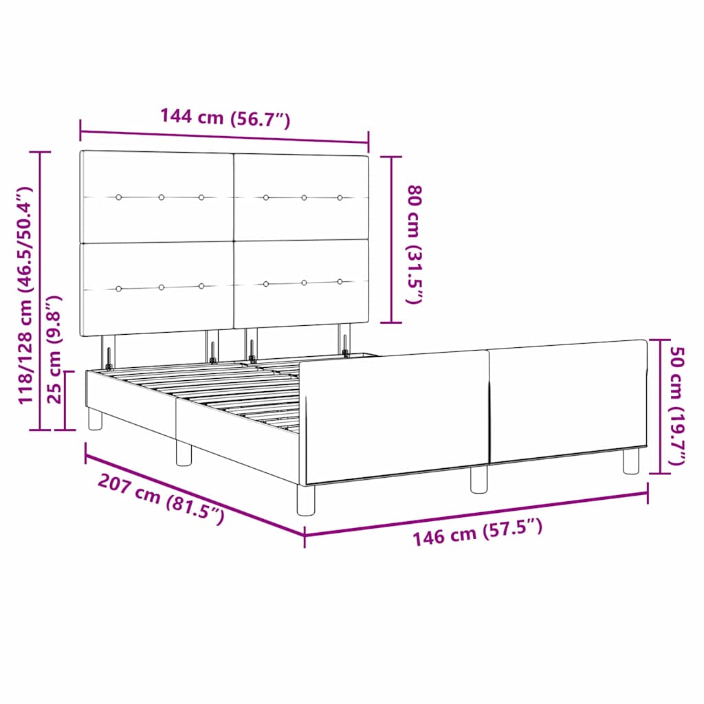 Pink Box Spring Bed with Headboard 140 x 200 cm Velvet