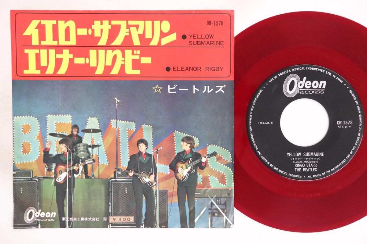

7inch Record BEATLES Yellow Submarine Eleanor Rigby OR1578 ODEON 1966 Japan Rock Used