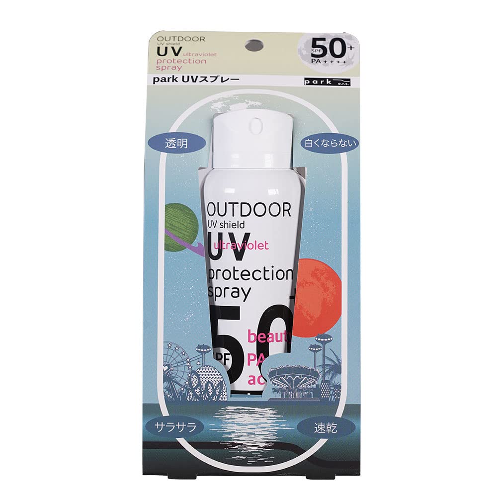 

park UV Spray 70g, Clear, Lightweight Sunscreen, SPF50+ PA++++, For the Whole Body