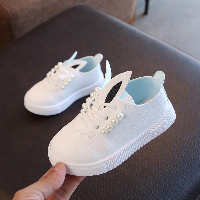 Fashionable Sneaker Girls Baby Cute Bunny Toddler Soft Anti-slip Children Single Shoes