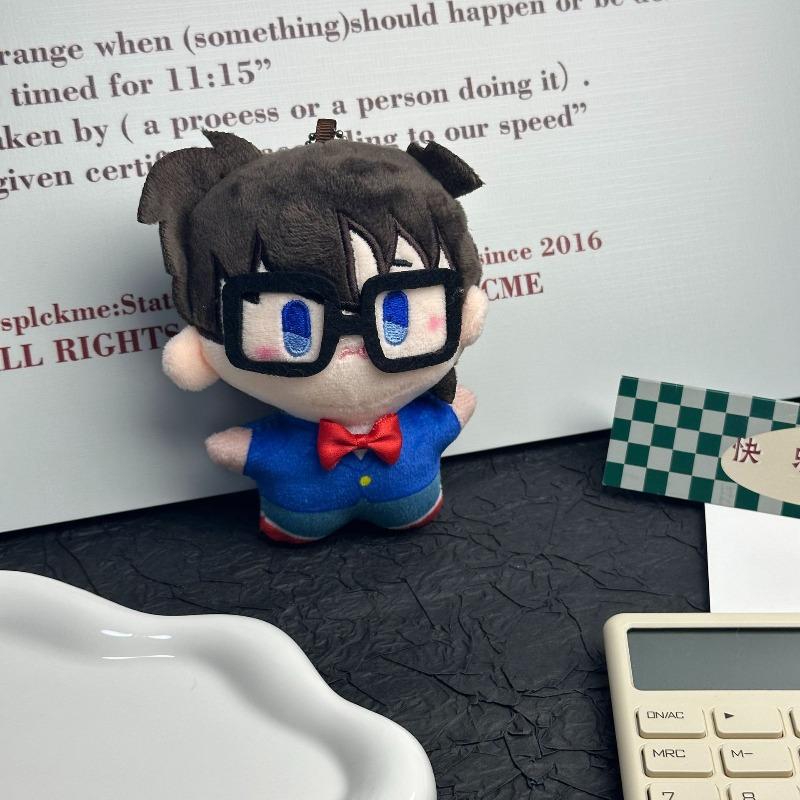 Detective Conan Anime Conan Edogawa Plush Toy Backpack Pendant Decoration Dolls Children's Birthday Gift