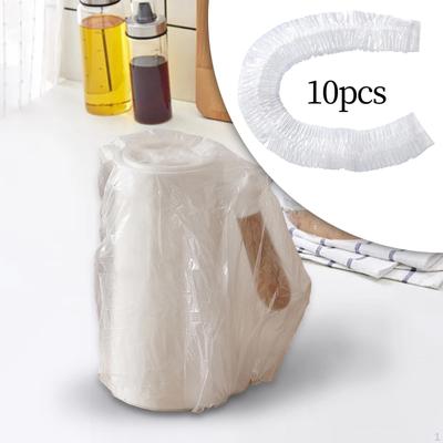 10 Stück Einweg-Abdeckungen für Küchengeräte, transparent, für Schnellkochtopf, Suppentopf, 60 x 70 cm