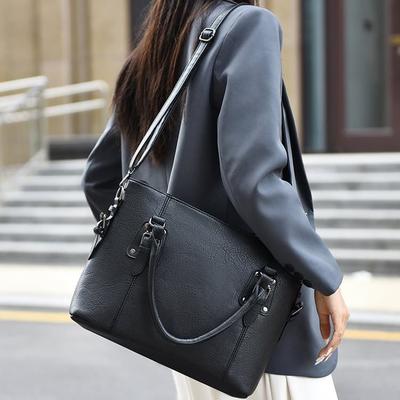 Borsa a tote di grande capacità da donna, borsa a mano/a tracolla