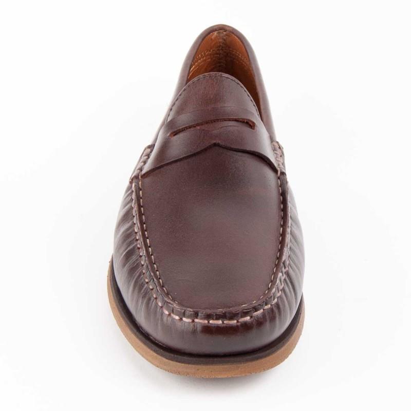 Mocasín De Piel Para Hombre. Purapiel Mocca7 102735