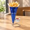 Freestanding Fry and Ice Cream Serving Cone Stable for Restaurants, Parties