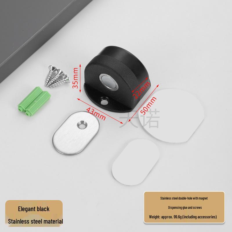 304 Stainless Steel Magnetic Turtle Top Door Stopper with Anti-Collision Rubber