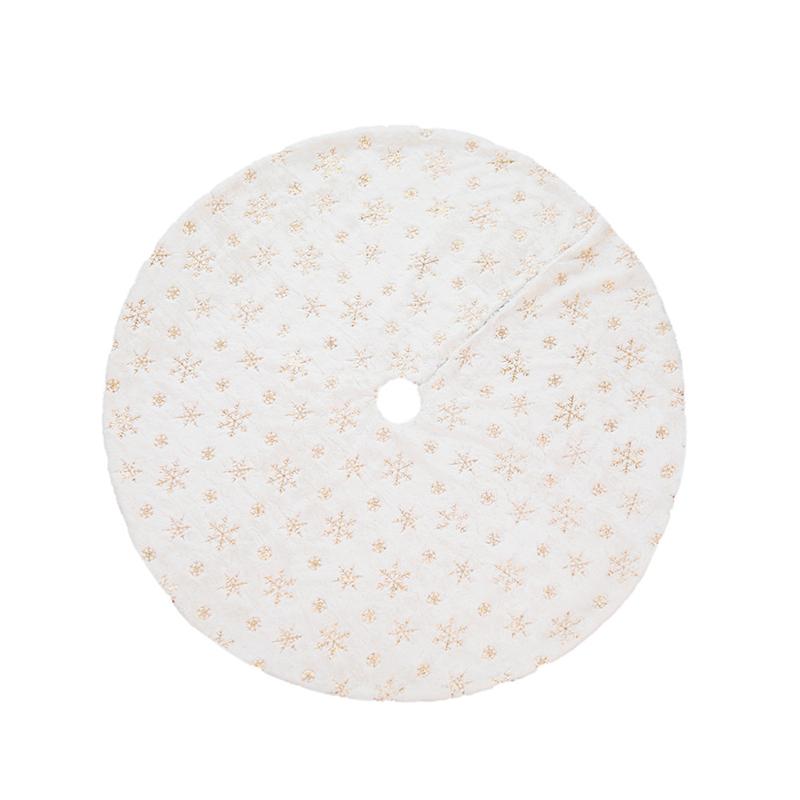 

Серебряный Рождественский Золотой Основание Юбки для Елки Искусственный Мех Коврик На Пол Украшение Рождественский Круглый 122cm золотой