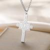  Star of David Cross Necklaces Stainless Steel Vintage Six-pointed Star Pendant Chain Women Men Protection Amulet Jewelry