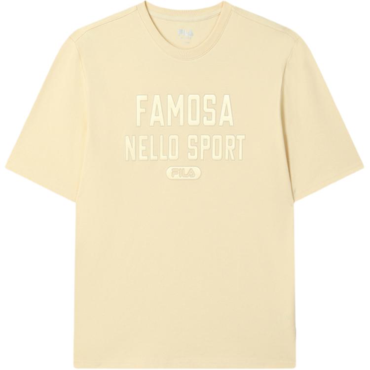 

New FILA MILANO Collection T Shirt Men s Light Ripe Wheat Yellow YE F11M525101F-YE 170/92A/M