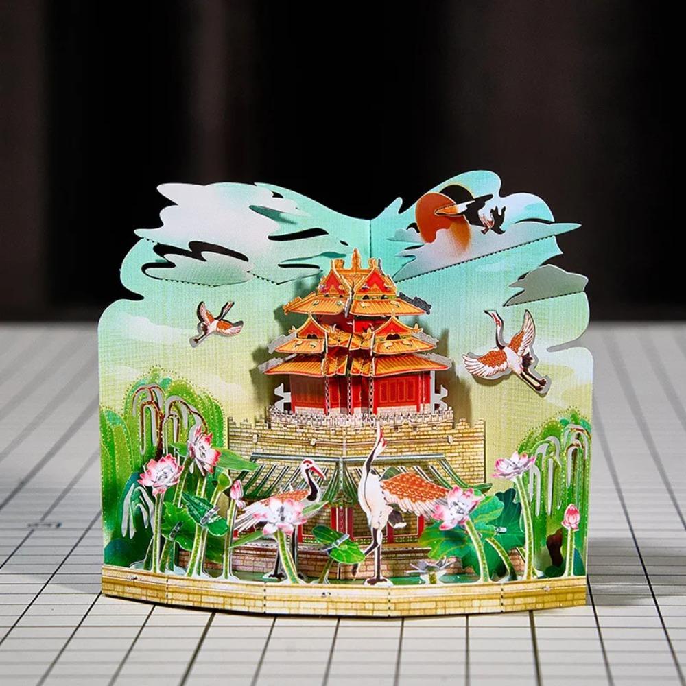 World Style City Skyline Architecture Street View 3D Metal Puzzle Paris Venice San Francisco Shanghai DIY Assembled Model Kits