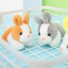 Plush Bunny Colorful Keychain Adorable Stuffed Animal Rabbit Doll For Fashion Bags Accessories And