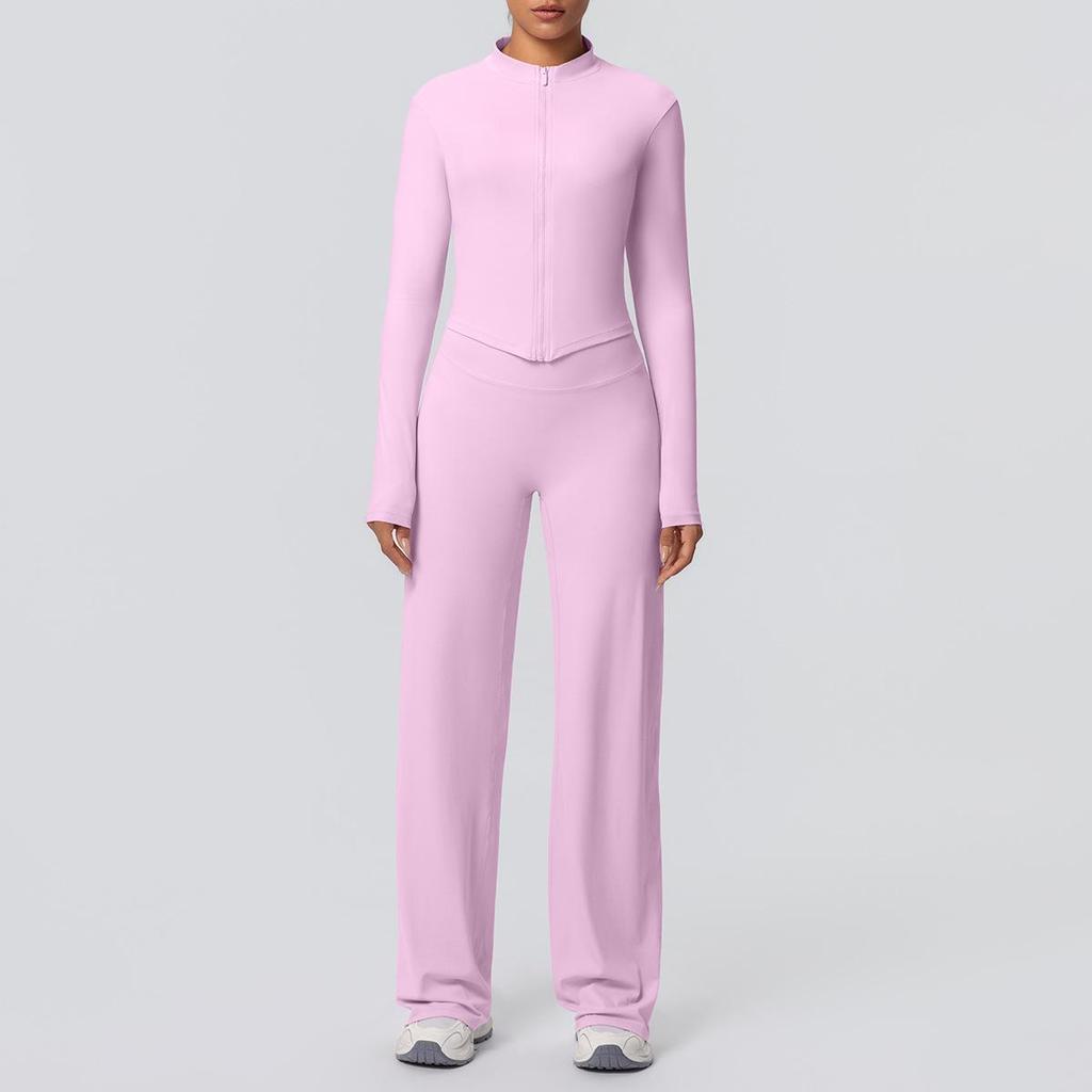 High-Waist Fitness Jacket & Butt-Lifting Yoga Pants Set
