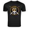 Golden Crown Skull With Swords Royal Warrior Graphic Tee