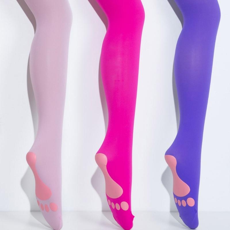 Foot Print Thigh High Socks Cute Over Knee Stockings Pink Footprint Over Knee Stockings Women Lolitas Long Boot Socks