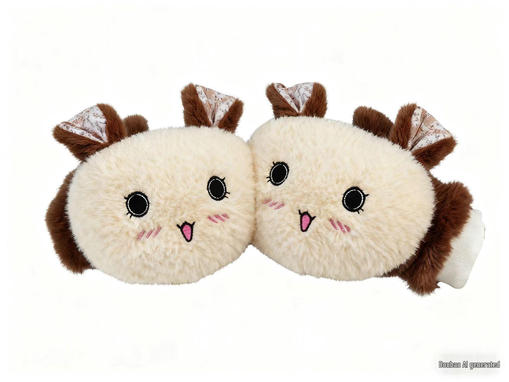 

Женские милые велосипедные перчатки без пальцев с бархатной подкладкой - Теплые, плюшевые, с поддержкой сенсорного экрана, в корейском стиле One Size