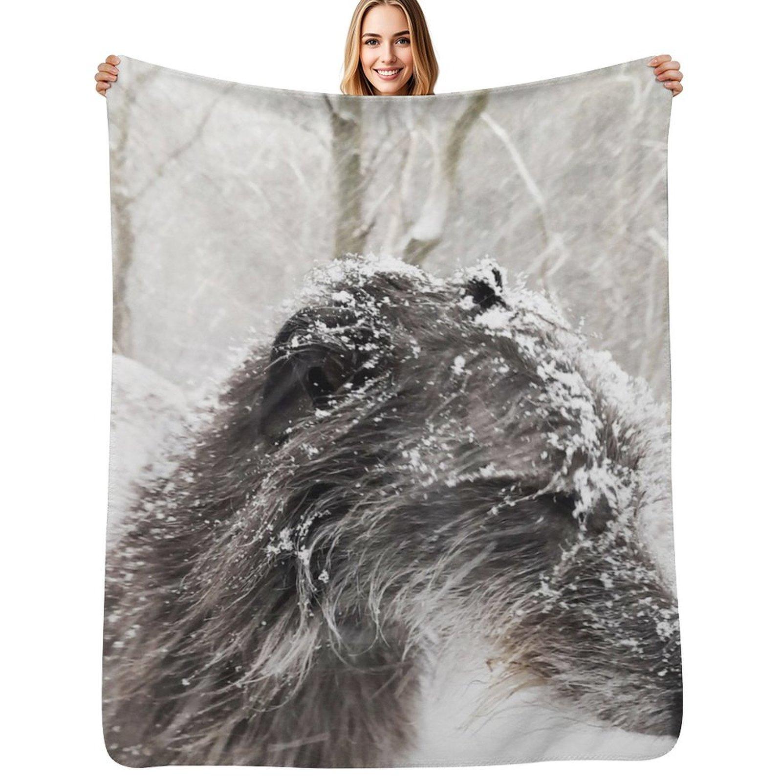 Isla In the bleak winter Throw Blanket Ultra Soft Flannel Fleece Blanket for All Seasons Size: 75*100cm, Weight: 230 GSM