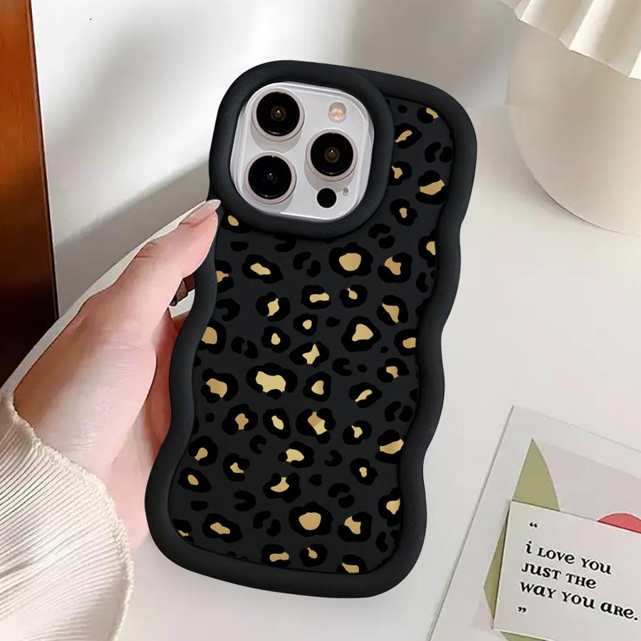Leopard Print Art Soft Phone Cover Case for iPhone 17 Air 14 XR 11 8 12 15 Plus 16 Pro Max 13