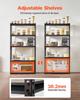Storage Shelves 16" D x 36" W x 71.4" H 5-tier Garage Storage Shelving