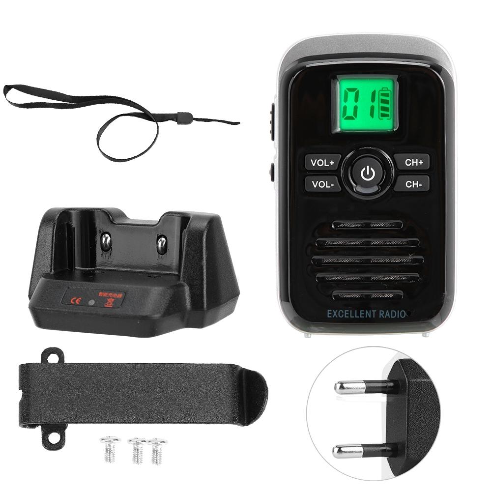 

Q3 FM ABS Мини Беспроводная рация 400-470 МГц Водонепроницаемая Ультратонкая 2-сторонняя радиостанция(золотой ) чёрный